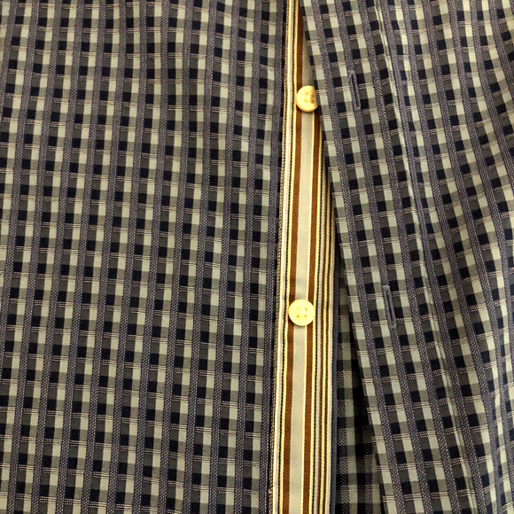 Tailorbyrd Mens Flip Cuff Long Sleeve Button Front Shirt Color Blue Size XL - Picture 7 of 10